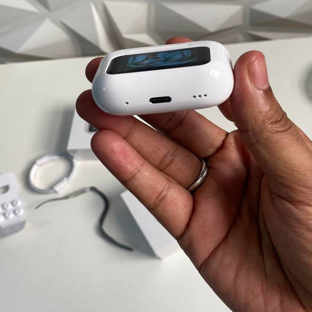 A9 Pro 2 Earbuds with LCD Tablet Airpods pro 2 with LCD touchscreen display bluetooth 5.3 for ios and android-copy