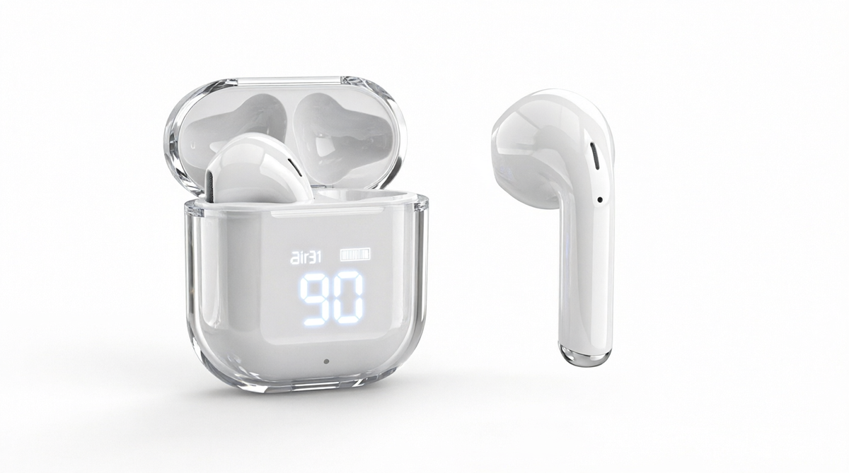 Air31 True Wireless Earbuds | Crystal Clear Bluetooth Earphones with Type-C & Silicone Case