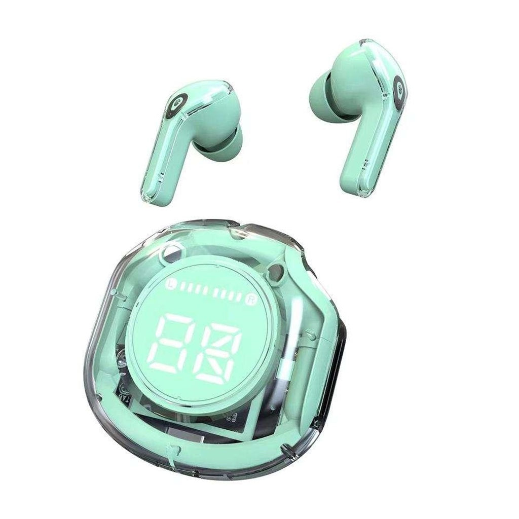 Air 39 Transparent Wireless Earbuds – TWS Bluetooth Gaming Headphones with LED Display, Super Bass & HD Calling